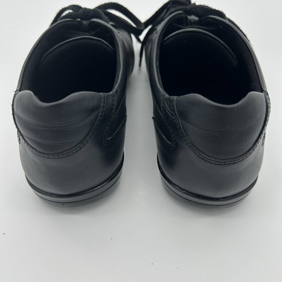 Versace Collection Black Leather Medusa Logo Shoes - Picture 5 of 12